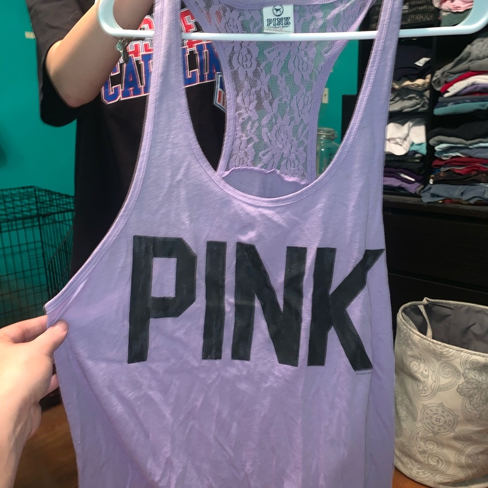 PINK tank racer back size medium